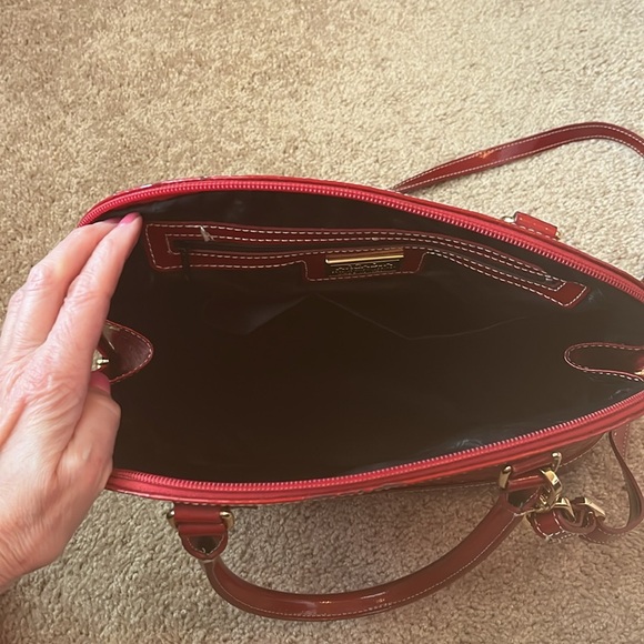 Arcadia Patent Leather Dome Purse - Picture 7 of 13